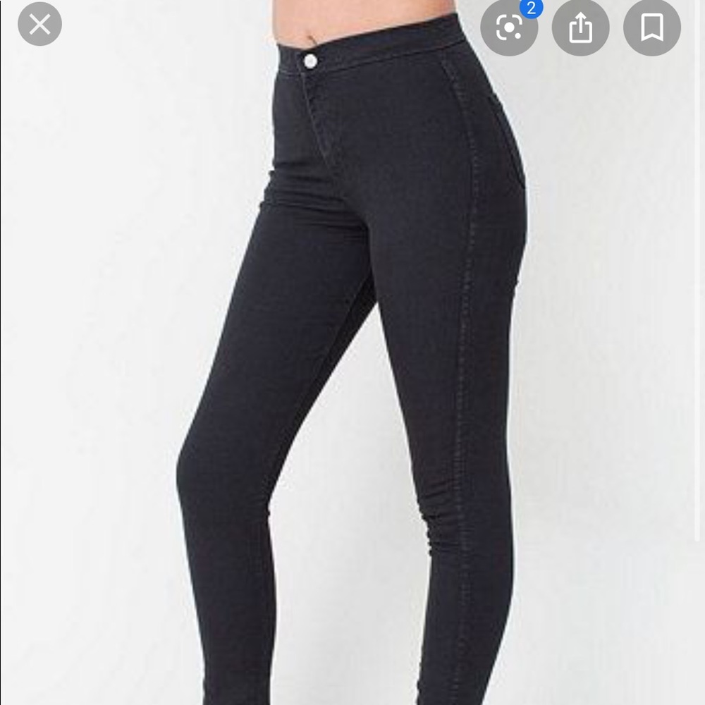 American Apparel Black easy jeans